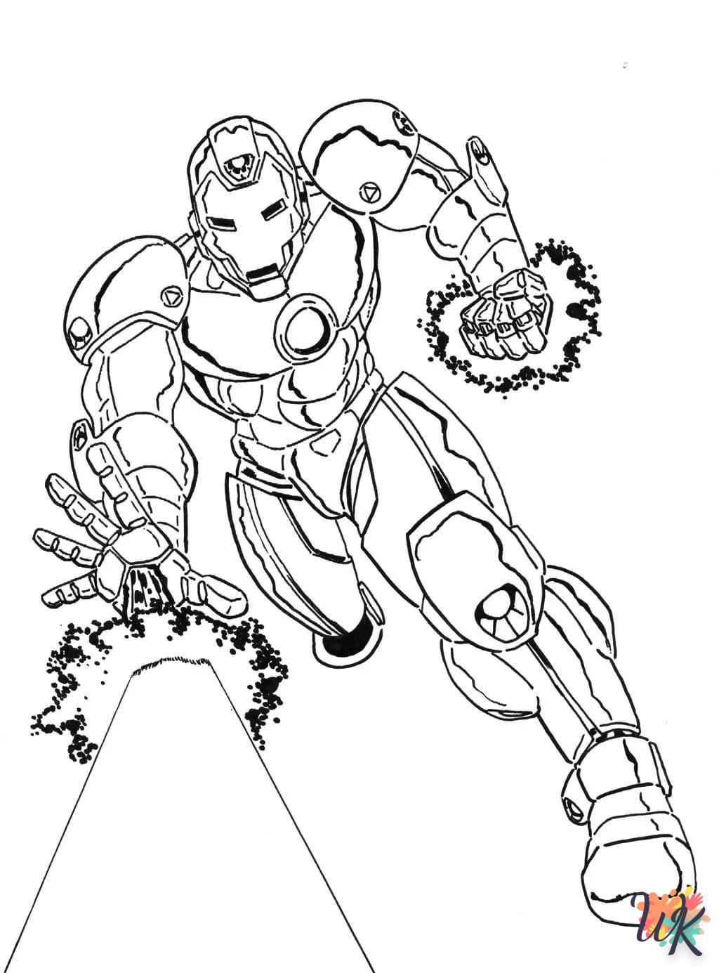 coloriage Iron Man  à colorier en ligne gratuit