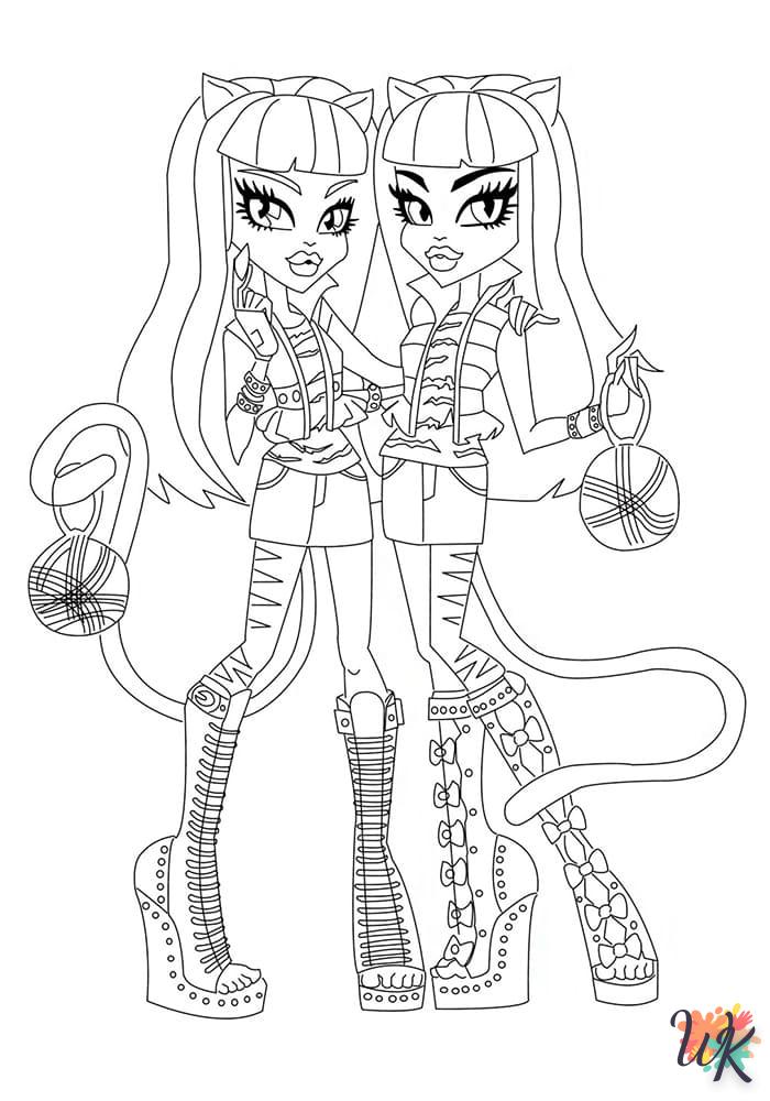 coloriage Monster High  bebe à imprimer