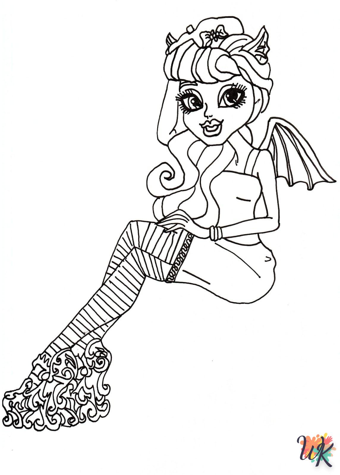 image de coloriage Monster High  pour enfant