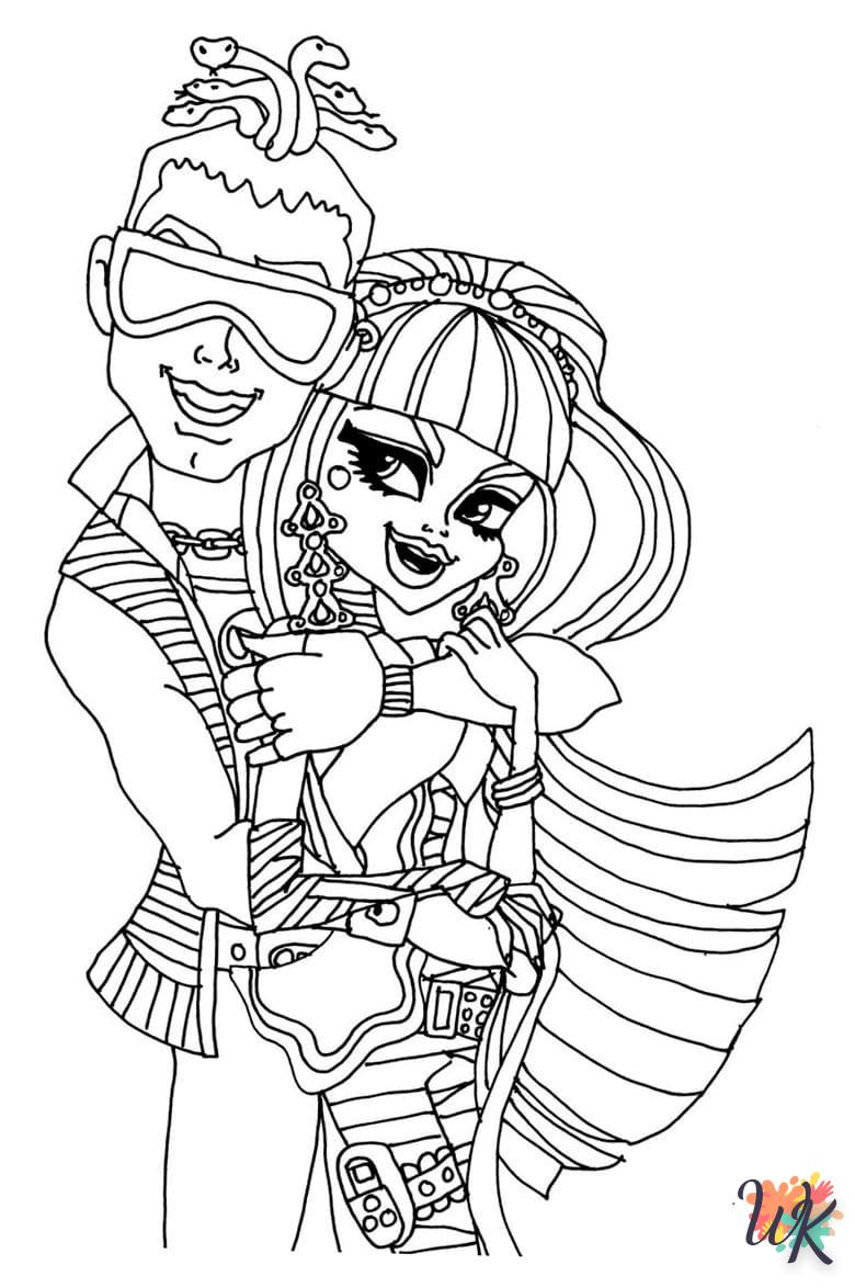 coloriage Monster High  enfant 6 ans à imprimer