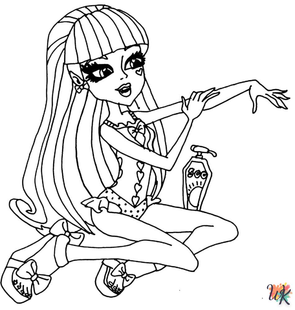 coloriage Monster High  à imprimer kawaii