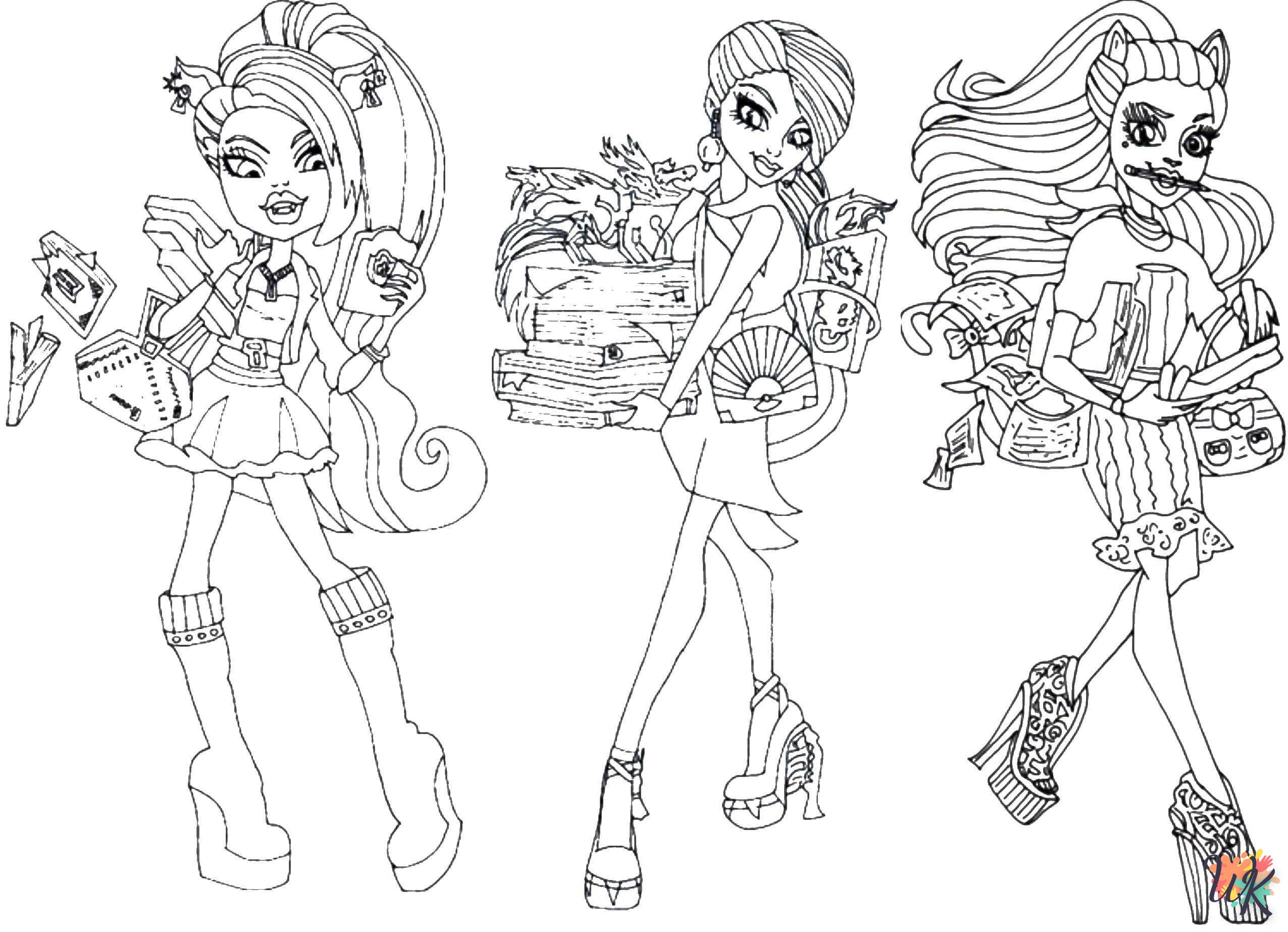 coloriage Monster High  à imprimer a4