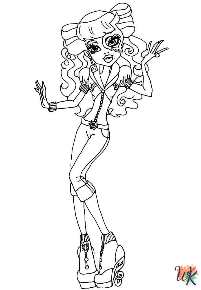 coloriage Monster High  gratuit pour enfants