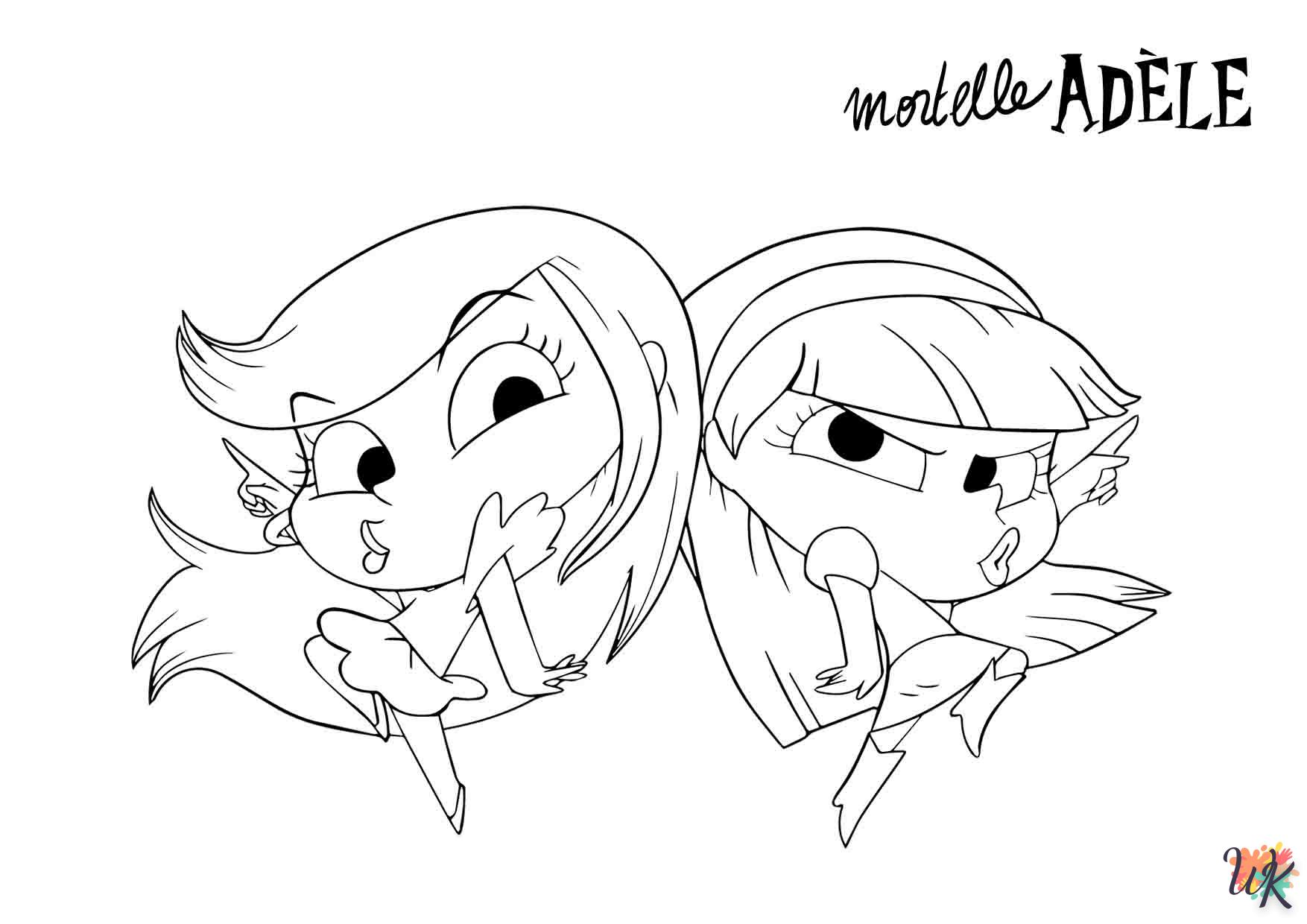 Coloriage Mortelle Adèle à imprimer - Collection gratuit