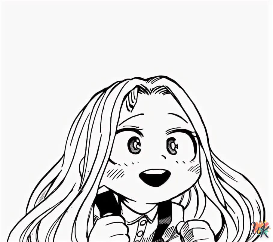 coloriage My Hero Academia  et découpage à imprimer