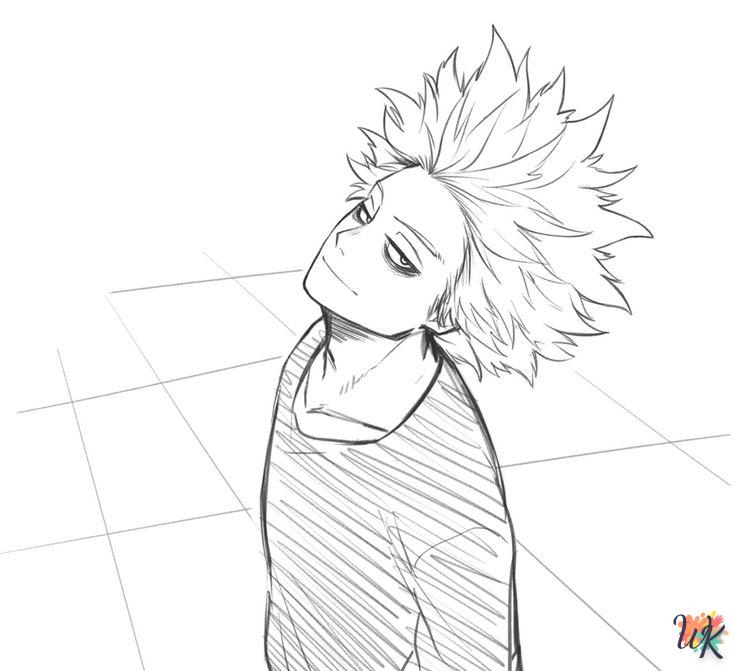 coloriage My Hero Academia  enfant 7 ans a imprimer