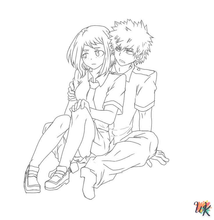 coloriage My Hero Academia  pour enfant a imprimer