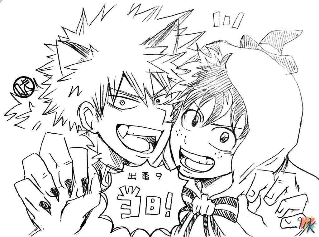 coloriage My Hero Academia  a dessiner et imprimer