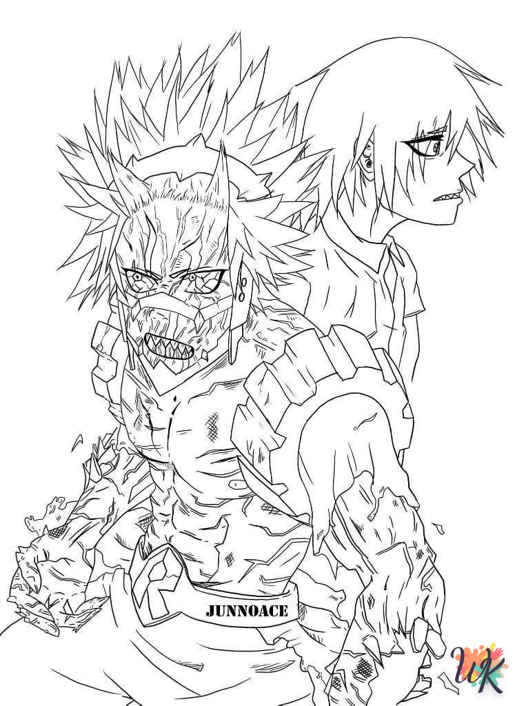 coloriage My Hero Academia  enfant a imprimer