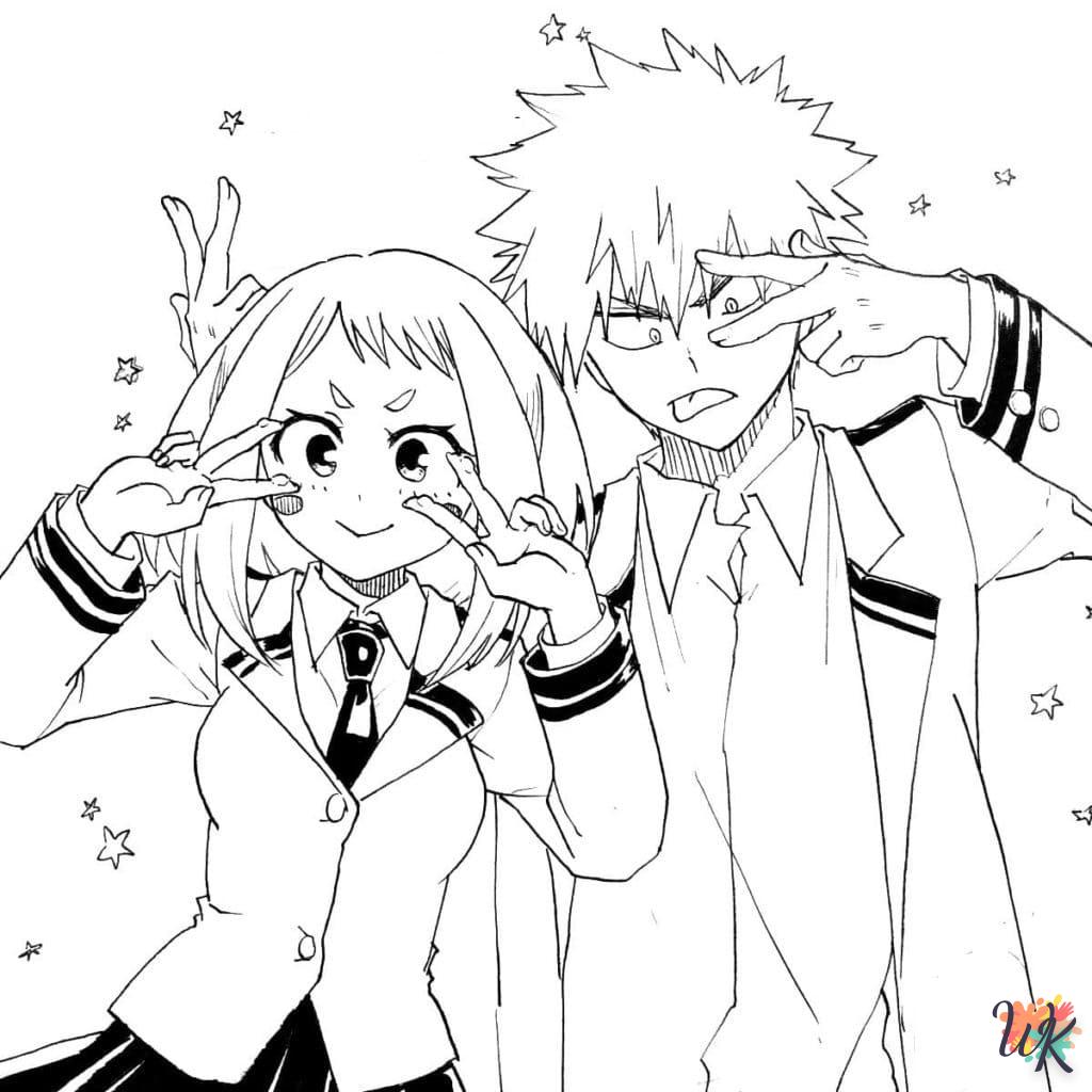 image pour coloriage My Hero Academia  enfant