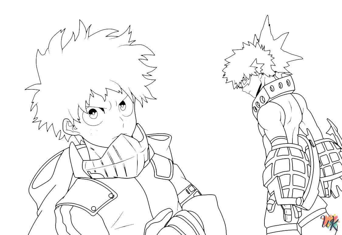 coloriage My Hero Academia  à imprimer a4