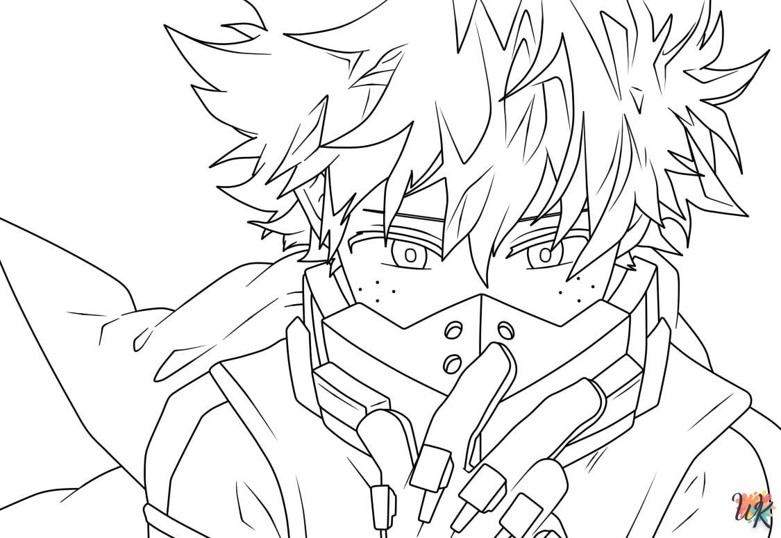 coloriage My Hero Academia  à imprimer pour enfant de 4 ans