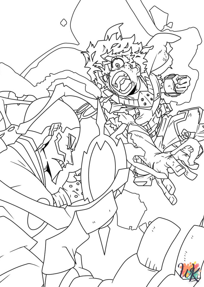 coloriage My Hero Academia  pour enfant de 6 ans