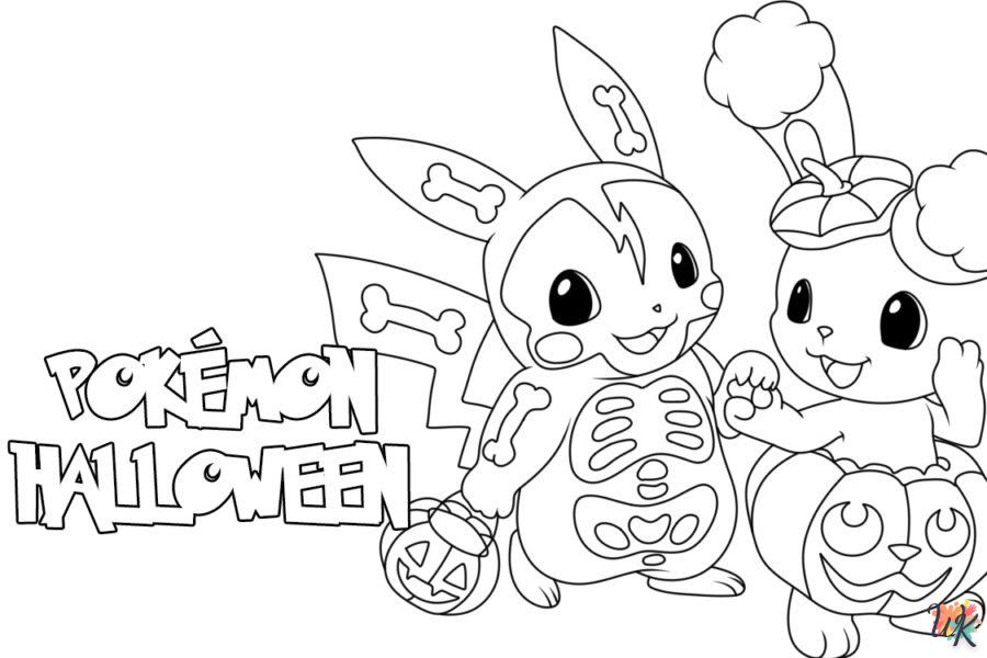 coloriage Pokémon Halloween  7 ans en ligne gratuit à imprimer