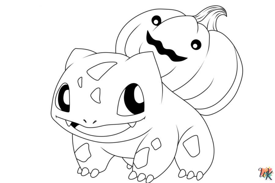 coloriage Pokémon Halloween  pour enfant a imprimer