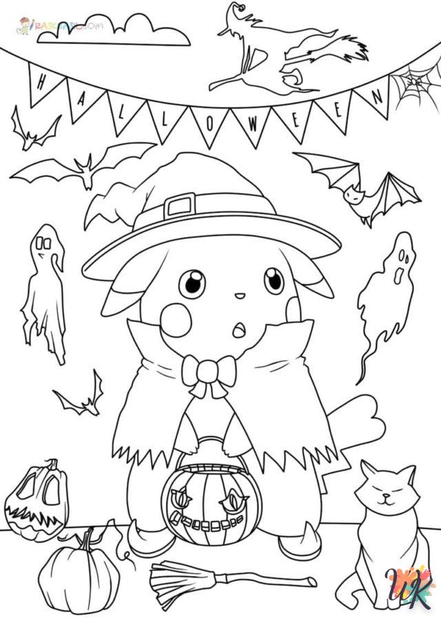 coloriage Pokémon Halloween  à imprimer pdf gratuit
