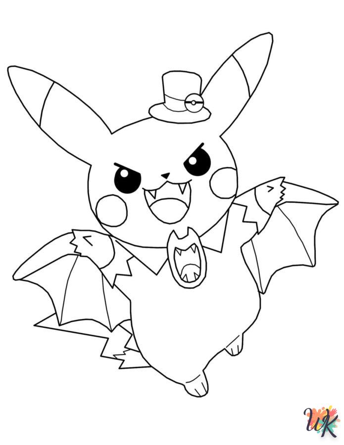 coloriage Pokémon Halloween  à imprimer pdf