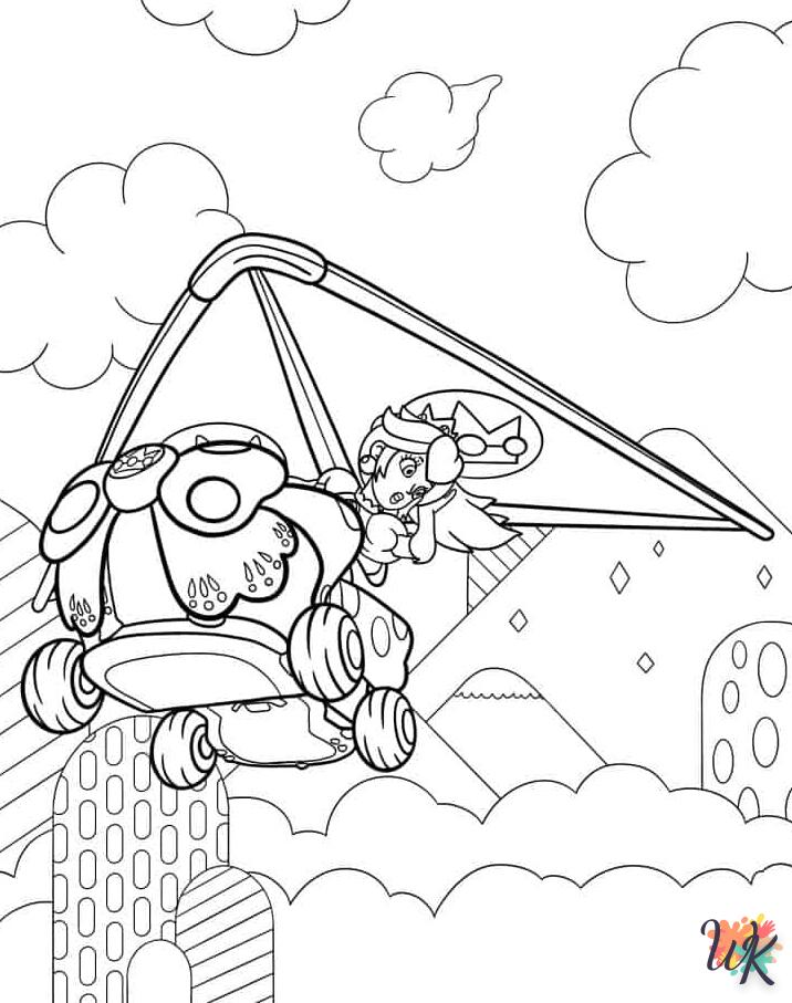 coloriage Princesse Peach  gratuit