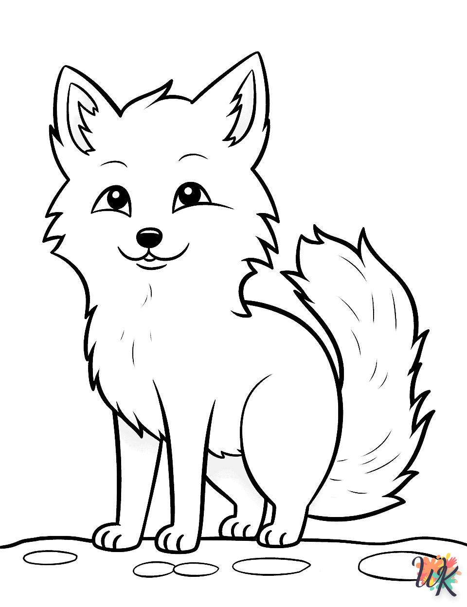 coloriage Renard  animaux enfant a imprimer