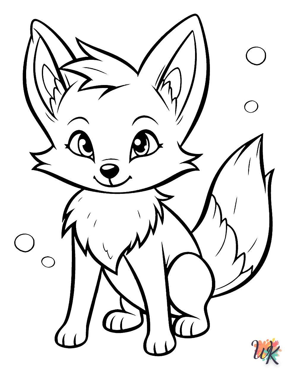 a imprimer coloriage Renard  gratuit