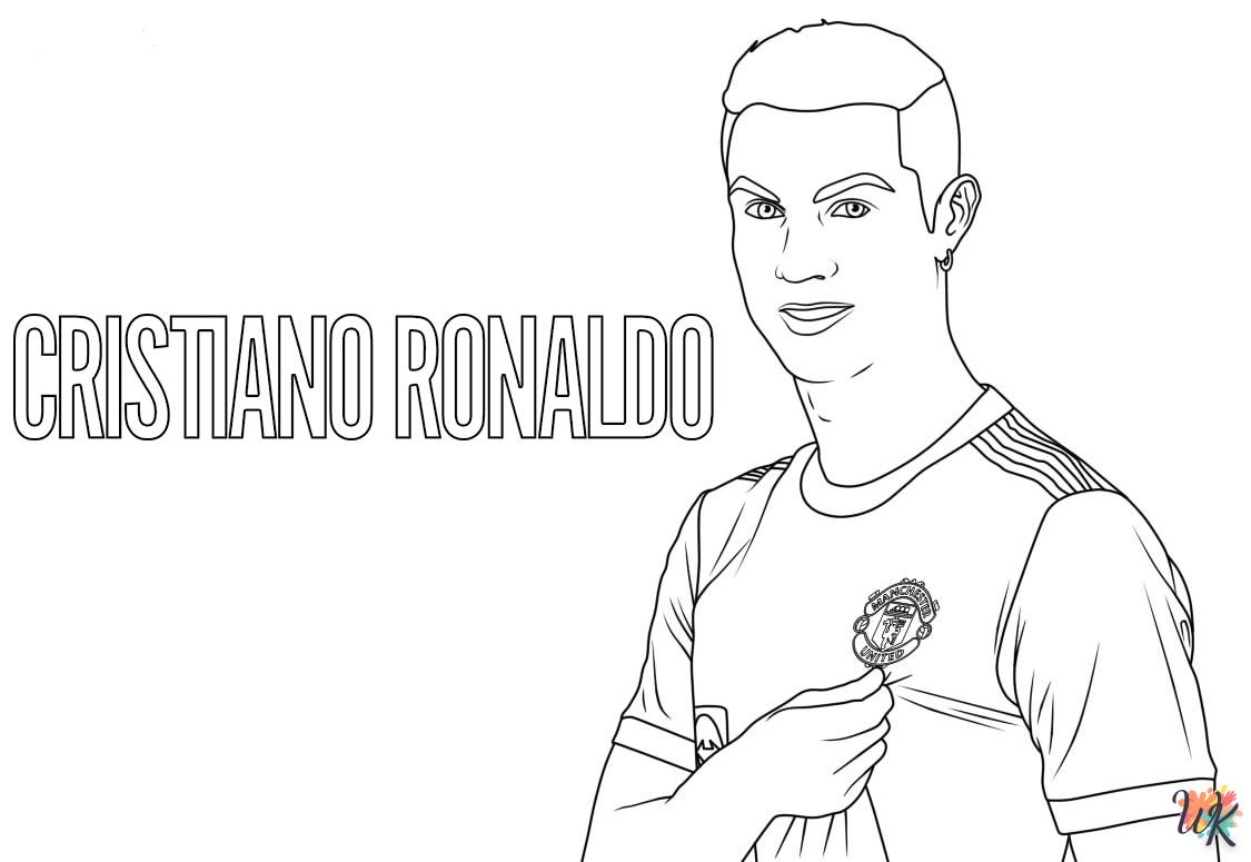 coloriage Ronaldo  pour bebe a imprimer