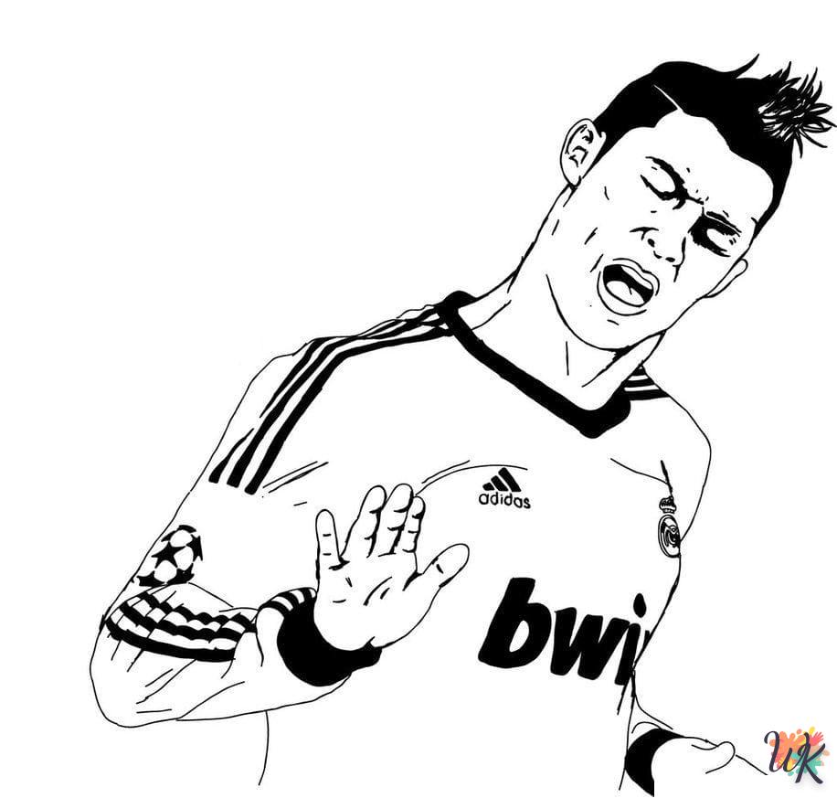 coloriage Ronaldo  de pour enfants