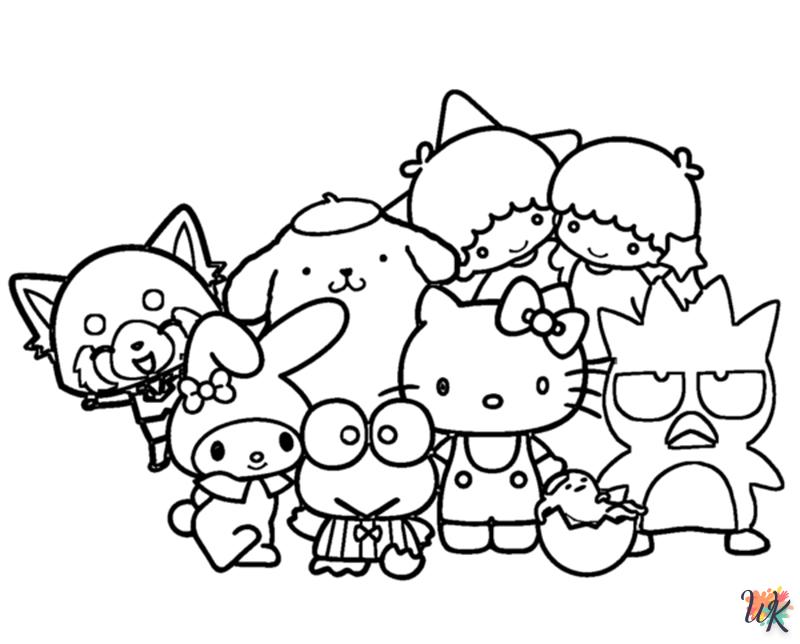 coloriage Sanrio  a imprimer enfant 5 ans