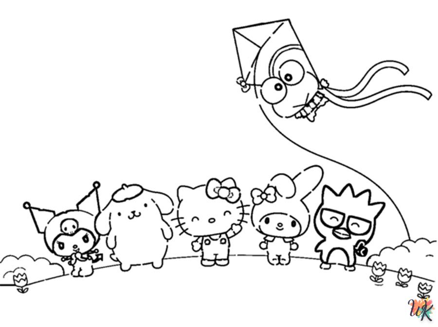 coloriage Sanrio  pour enfants a imprimer