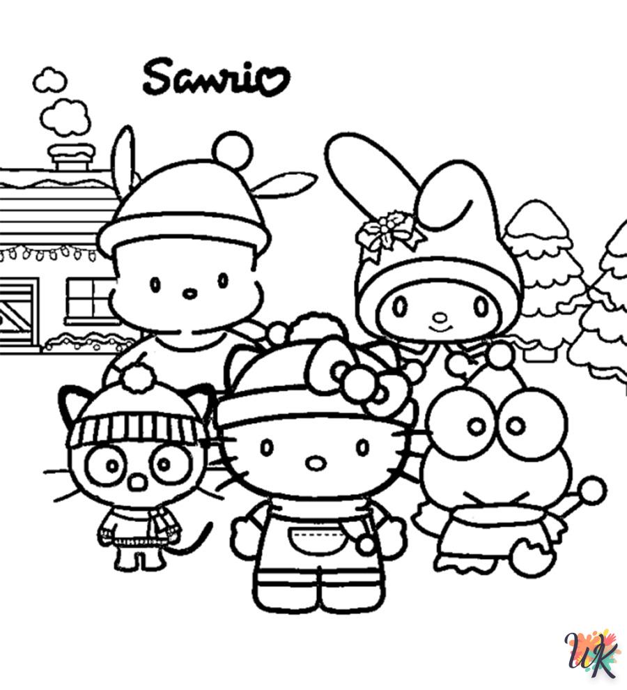 coloriage Sanrio  a imprimer enfant 6 ans