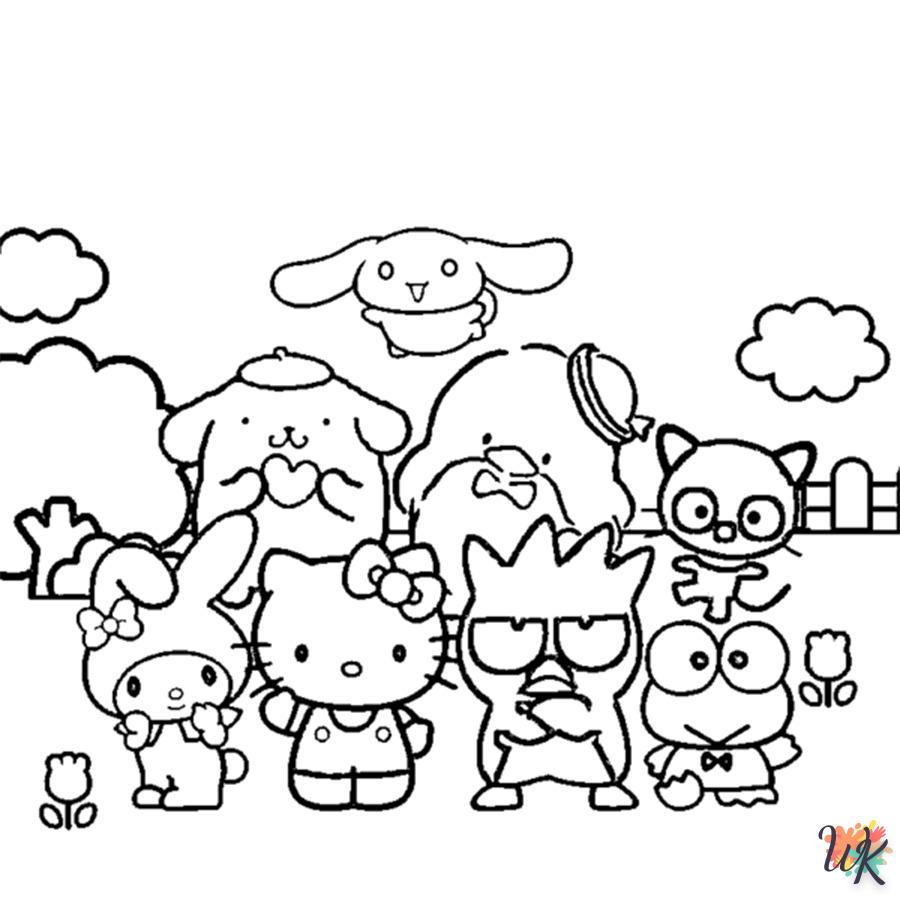 coloriage Sanrio  à colorier en ligne gratuit