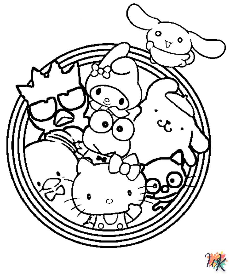 coloriage Sanrio  pour enfant a imprimer