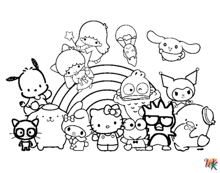 coloriage Sanrio  pour enfant de 10 ans