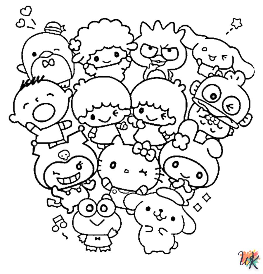 coloriage Sanrio  gratuit