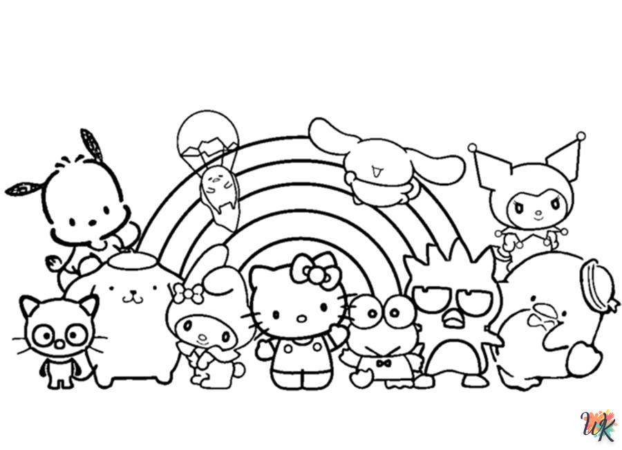 coloriage Sanrio  gratuit a imprimer