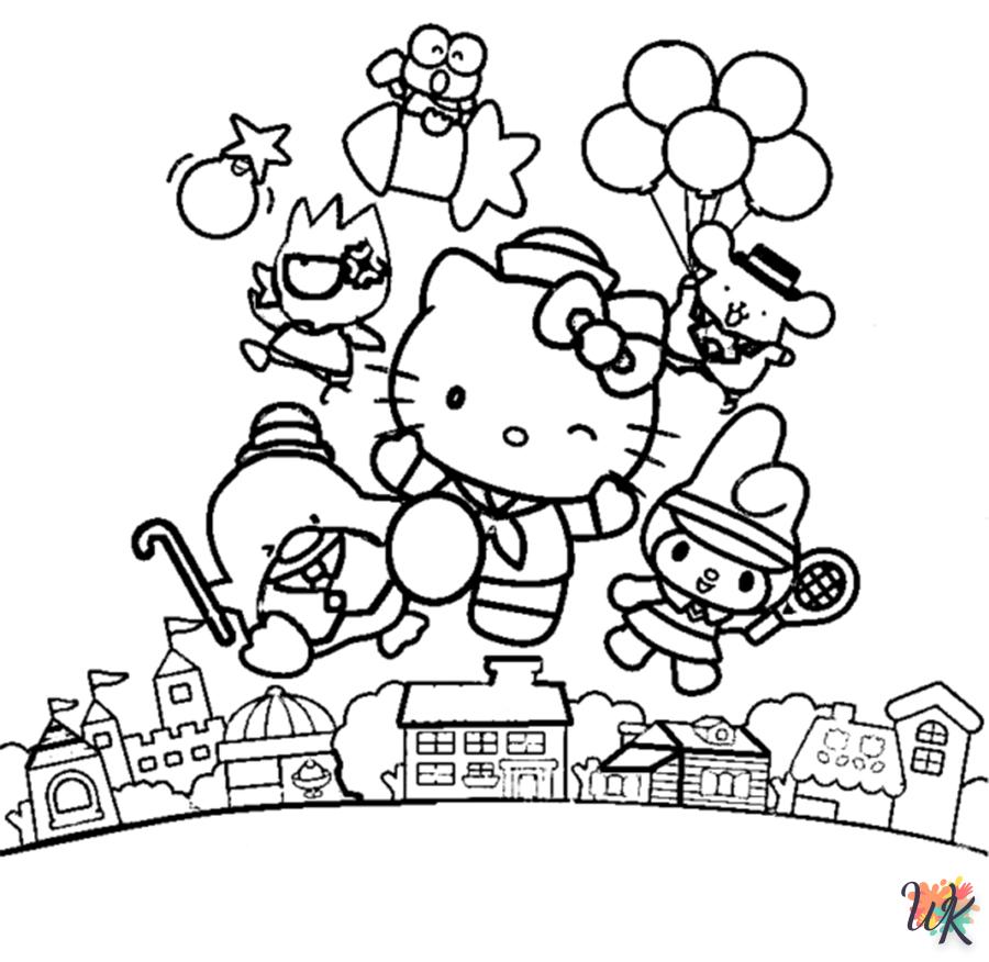 coloriage Sanrio  en ligne avengers gratuit