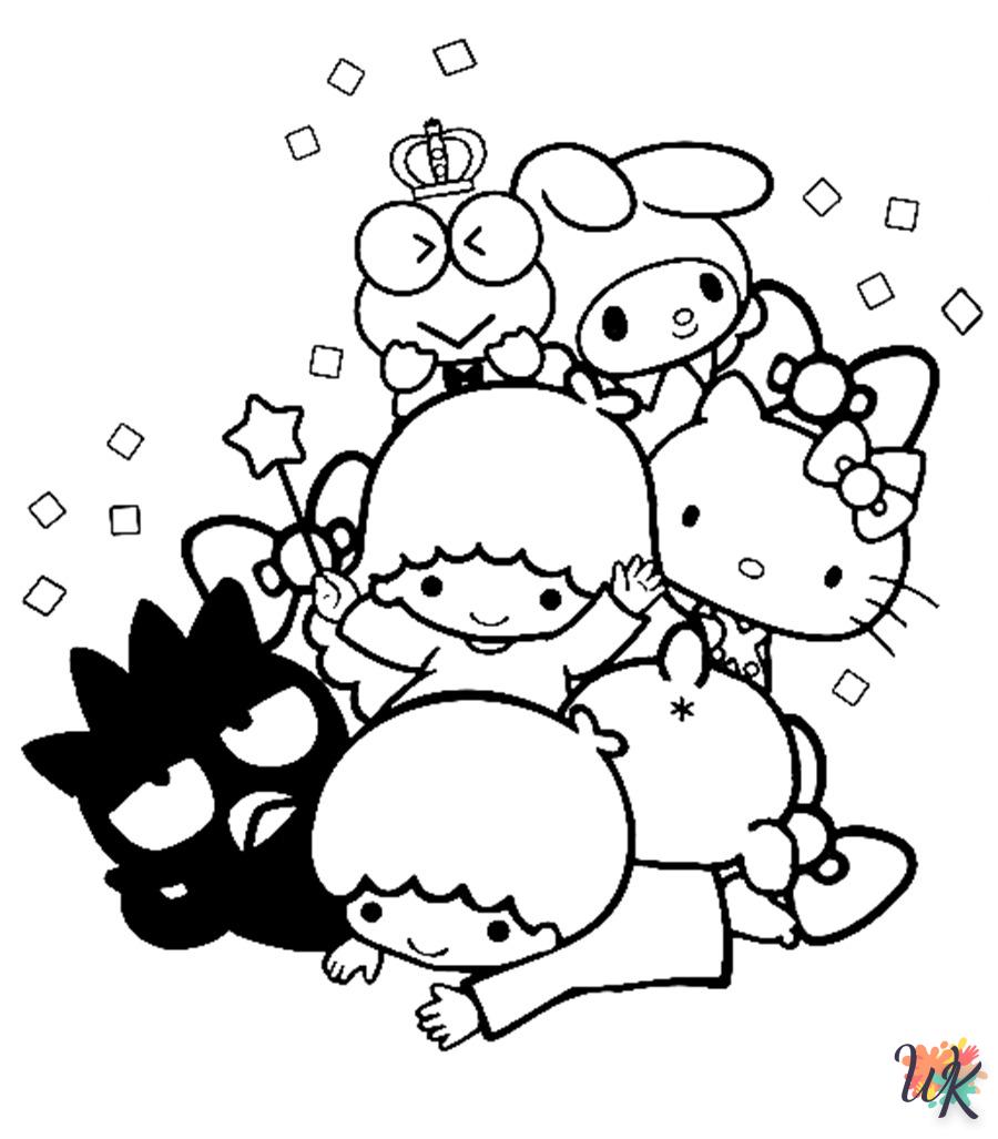 coloriage Sanrio  a dessiner et imprimer