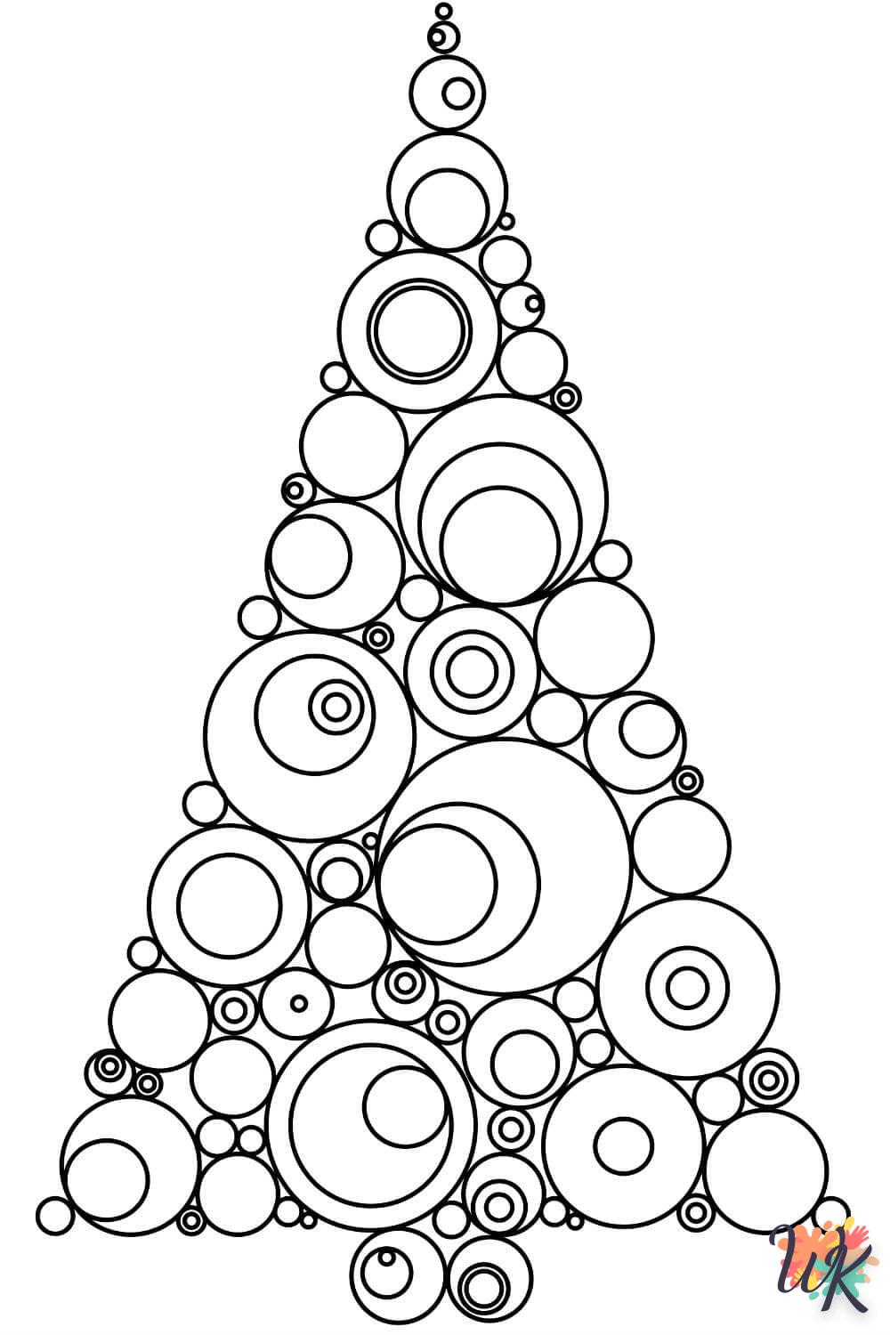 coloriage Sapin de Noël  en ligne a colorier