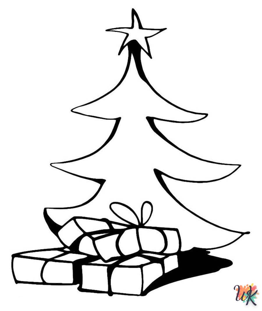 coloriage Sapin de Noël  a dessiner en ligne