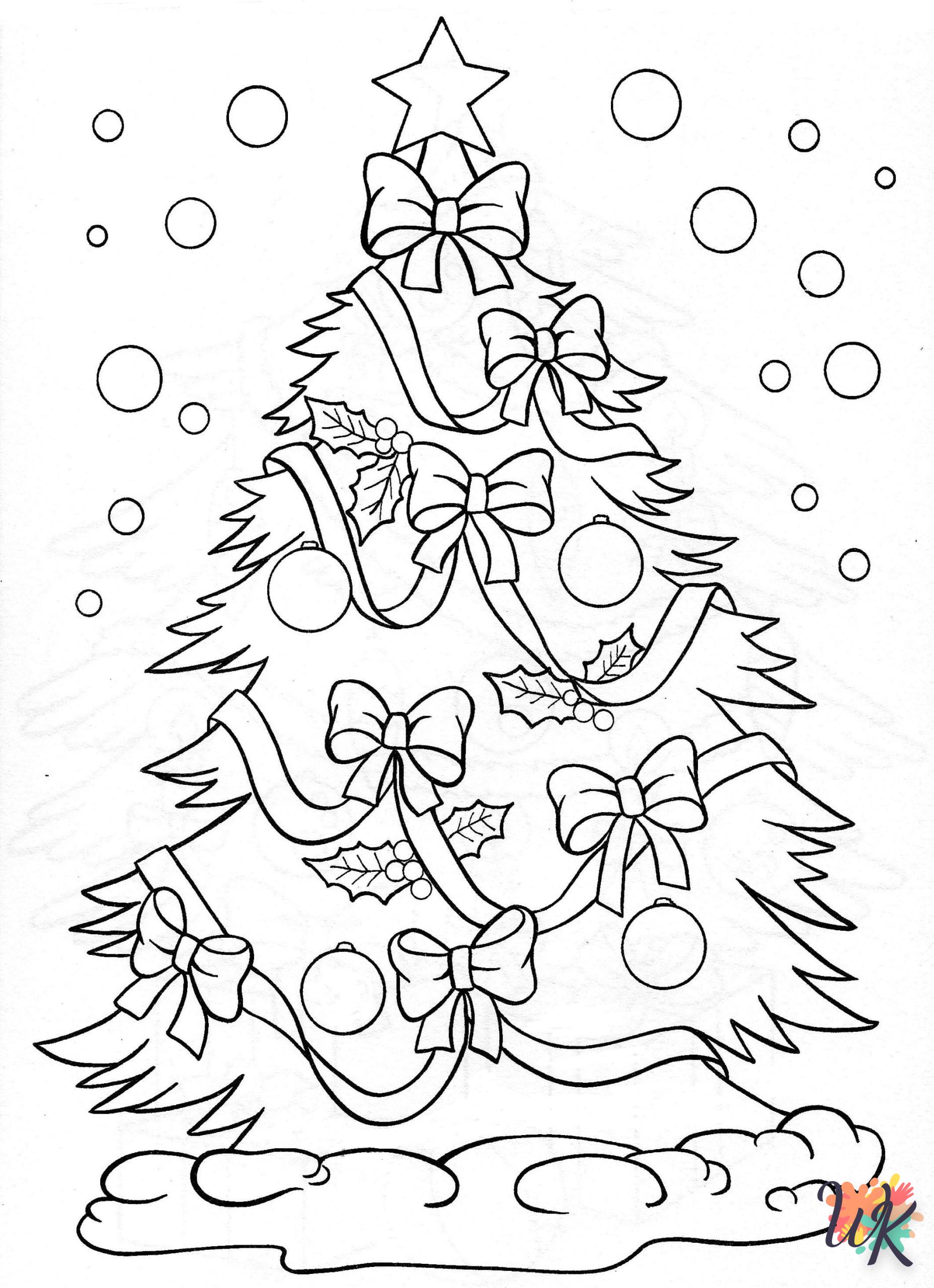 coloriage Sapin de Noël  à imprimer a4