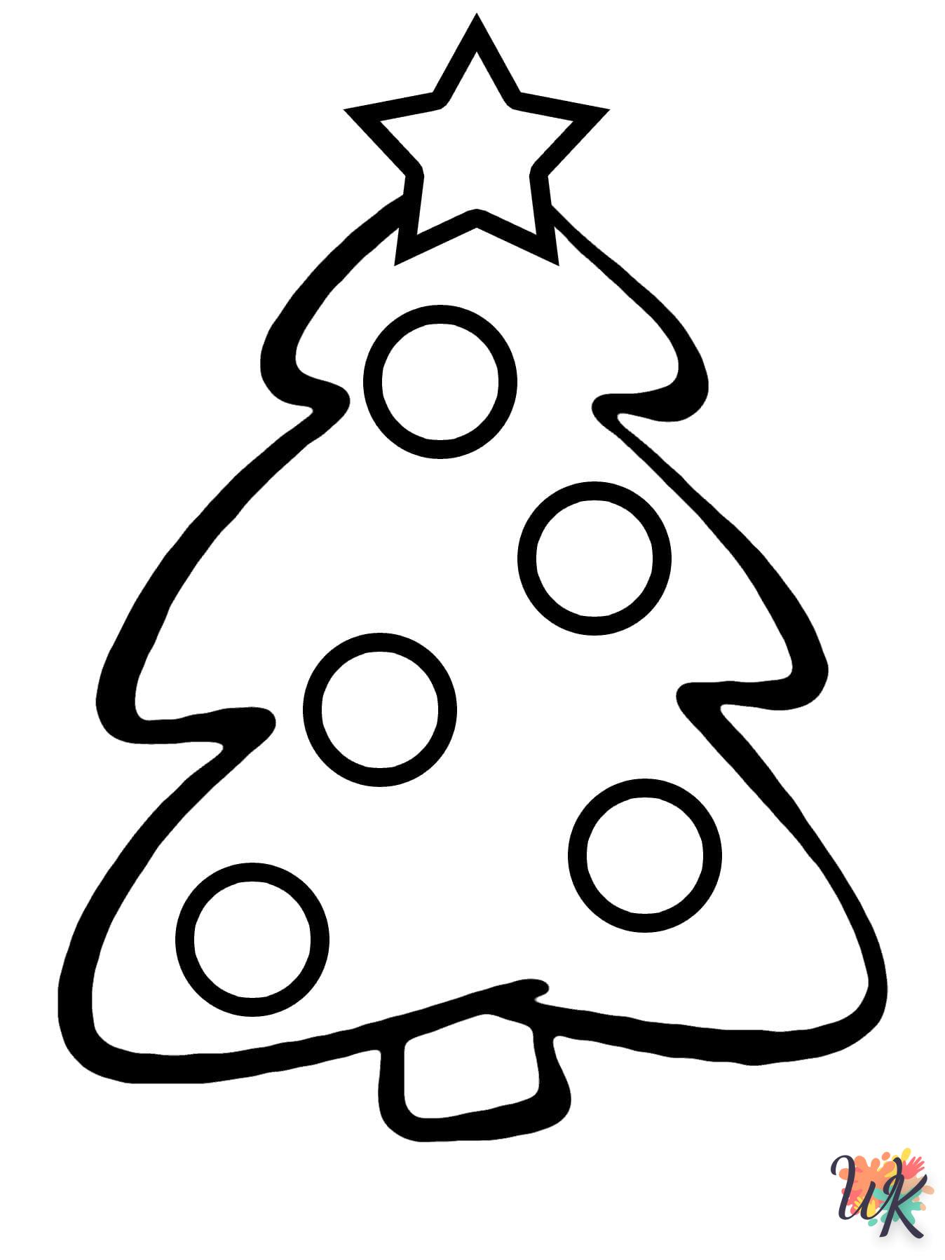 coloriage Sapin de Noël  gratuit en ligne