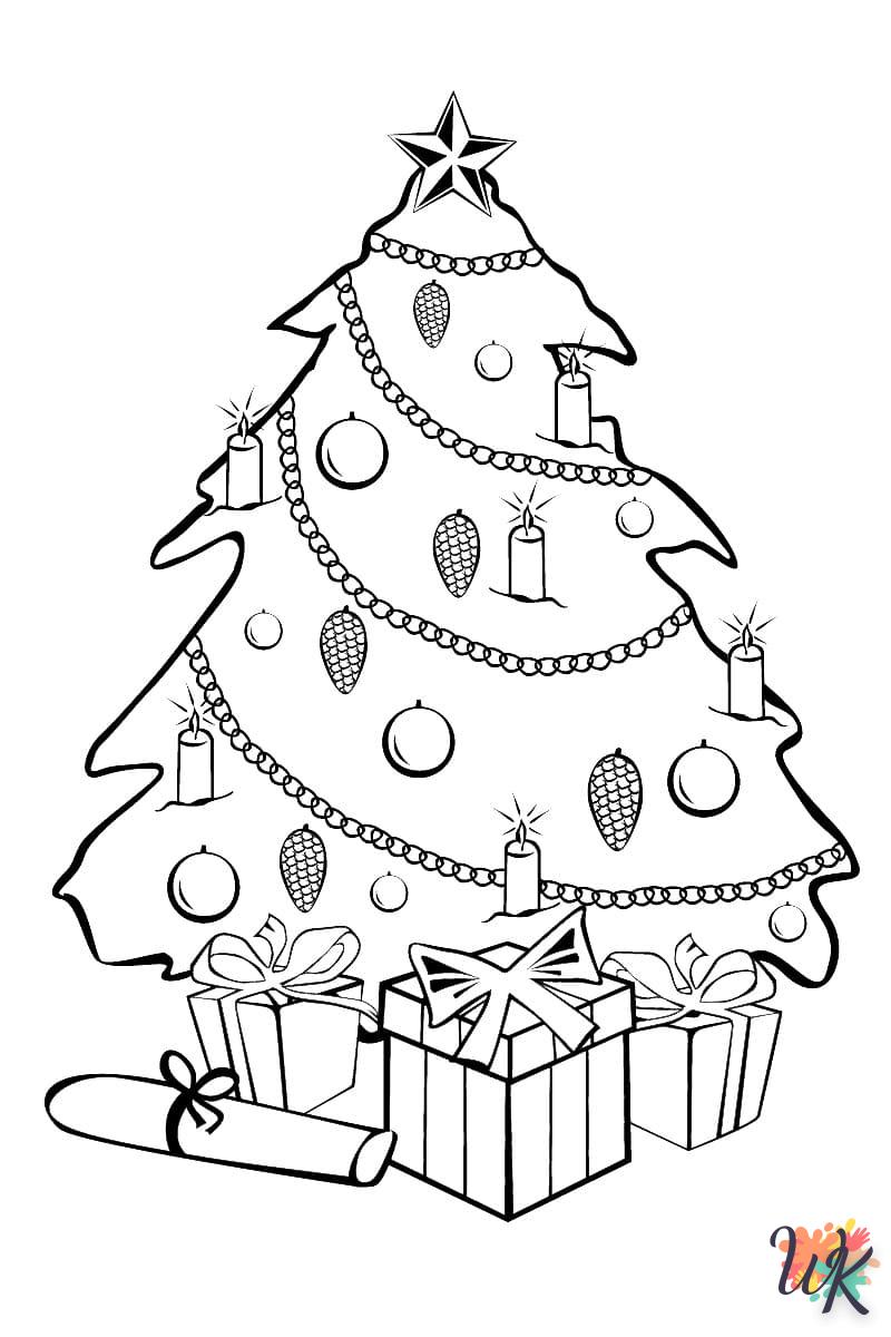 coloriage Sapin de Noël  pour enfants à télécharger