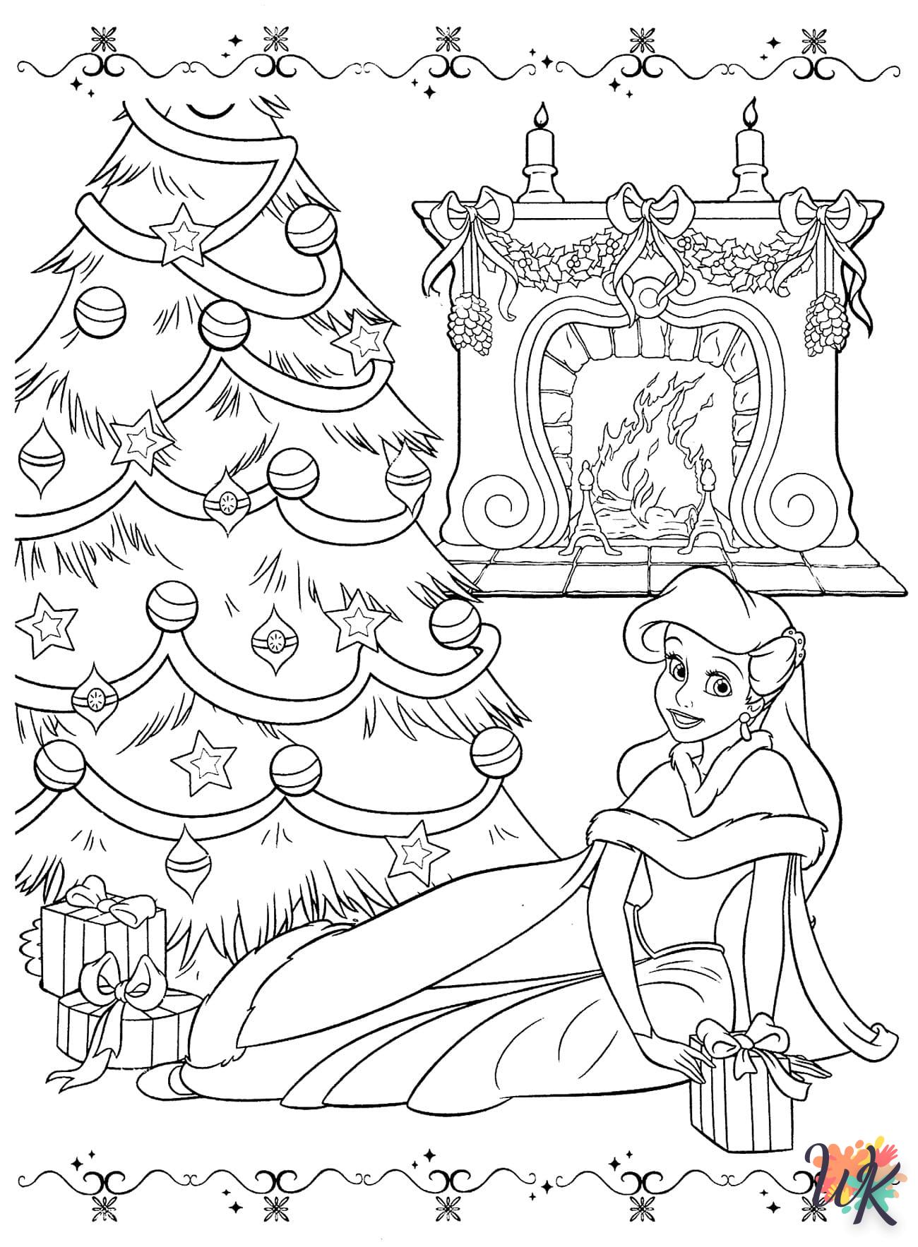 imprimer coloriage Sapin de Noël