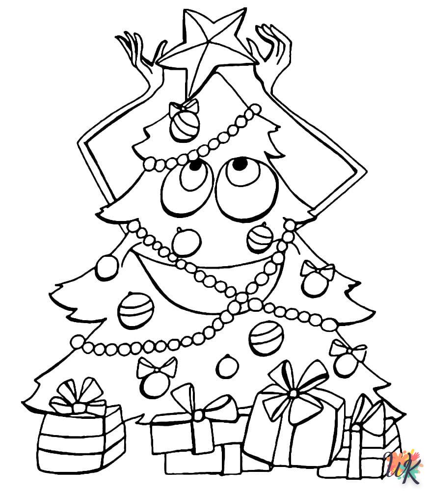 coloriage Sapin de Noël  en ligne maternelle