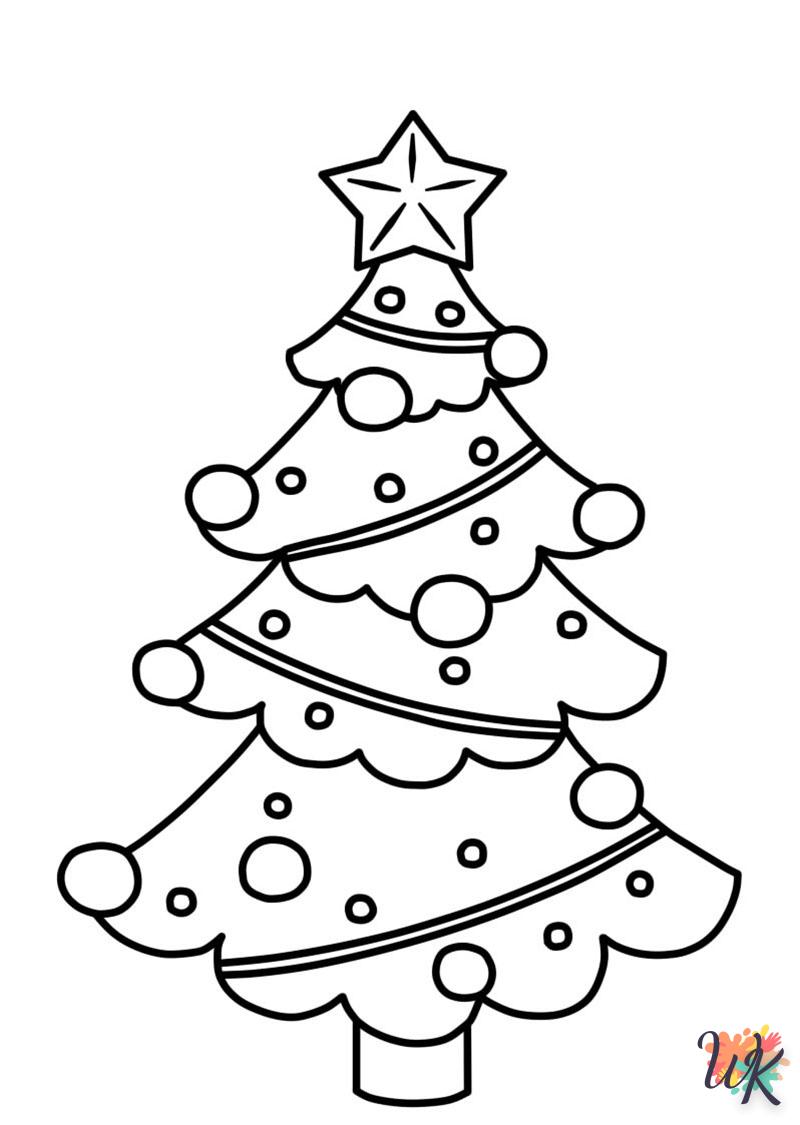 coloriage Sapin de Noël  enfant à imprimer