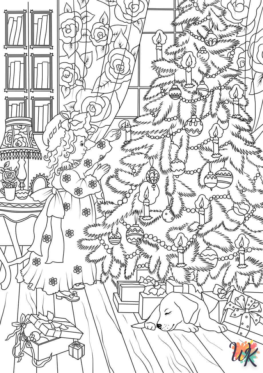 coloriage Sapin de Noël  à imprimer gratuitement