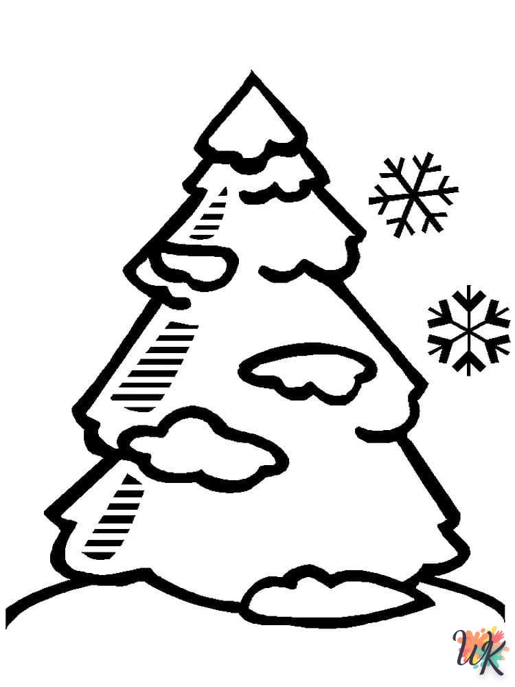 coloriage Sapin de Noël  pour enfants a imprimer