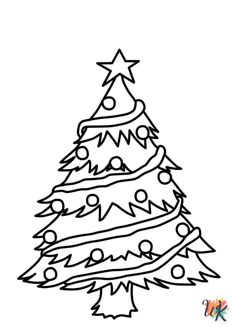 coloriage Sapin de Noël  d'enfant a imprimer