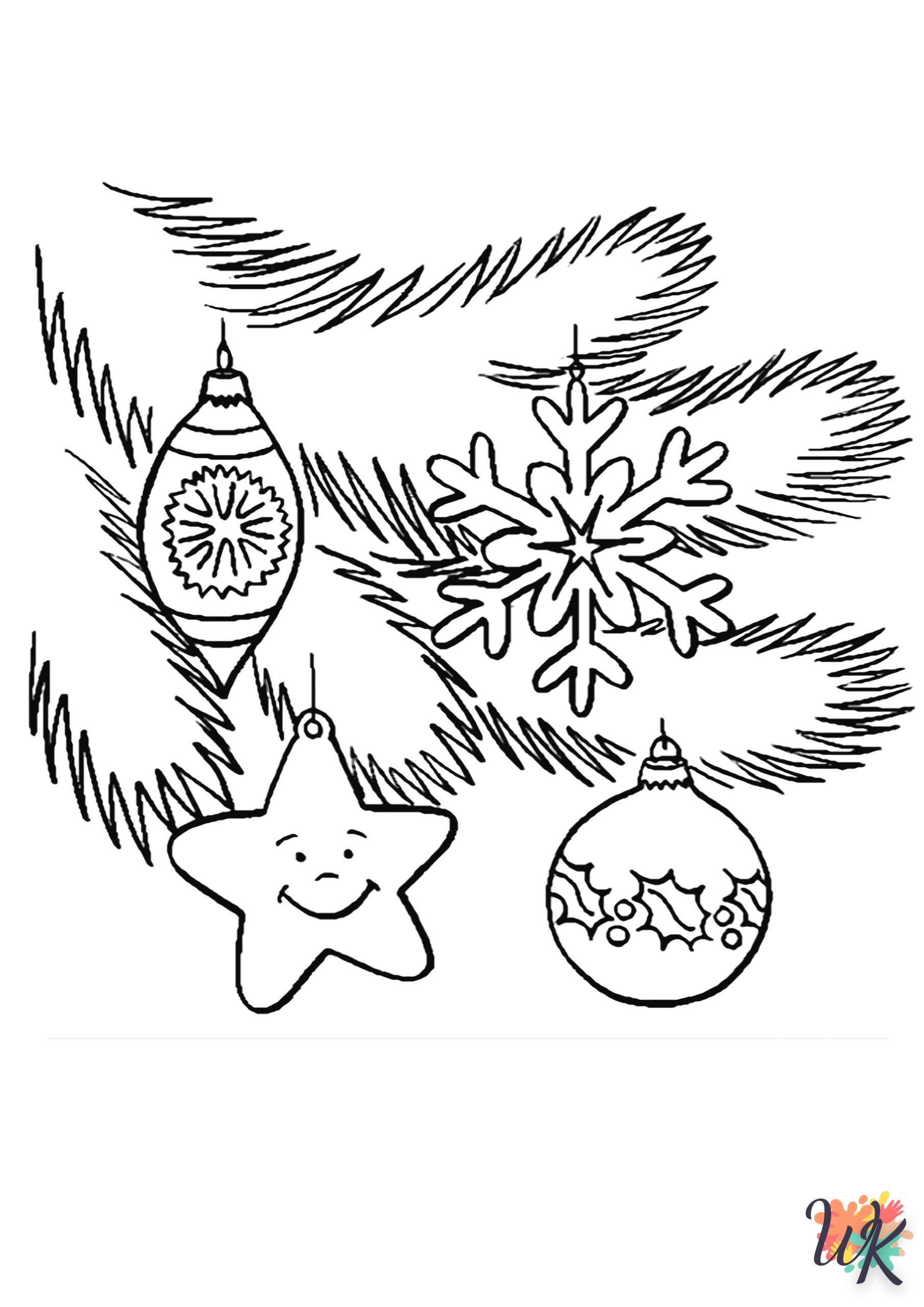 coloriage Sapin de Noël  pour enfant de 5 ans