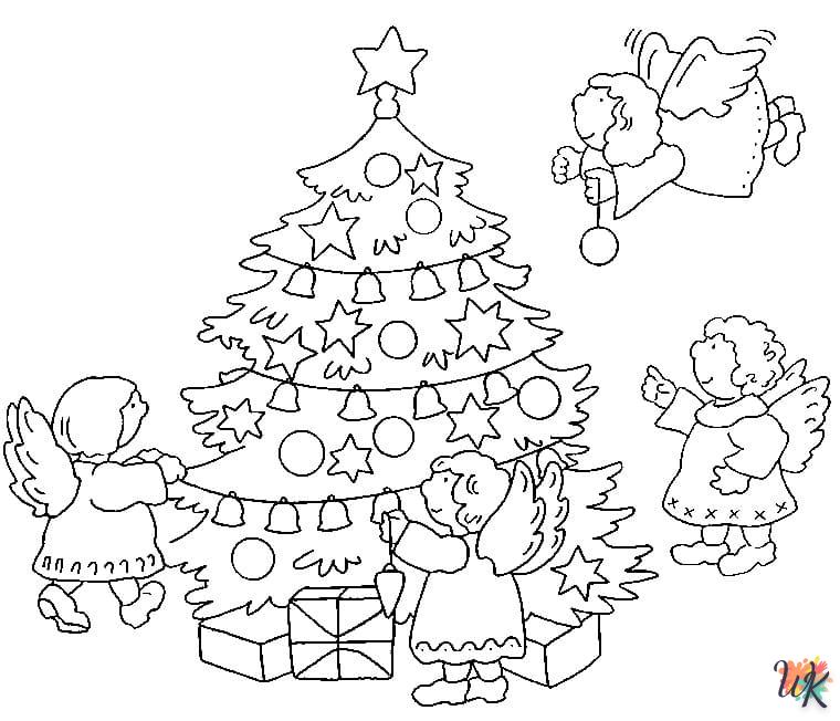 imprimer coloriage Sapin de Noël