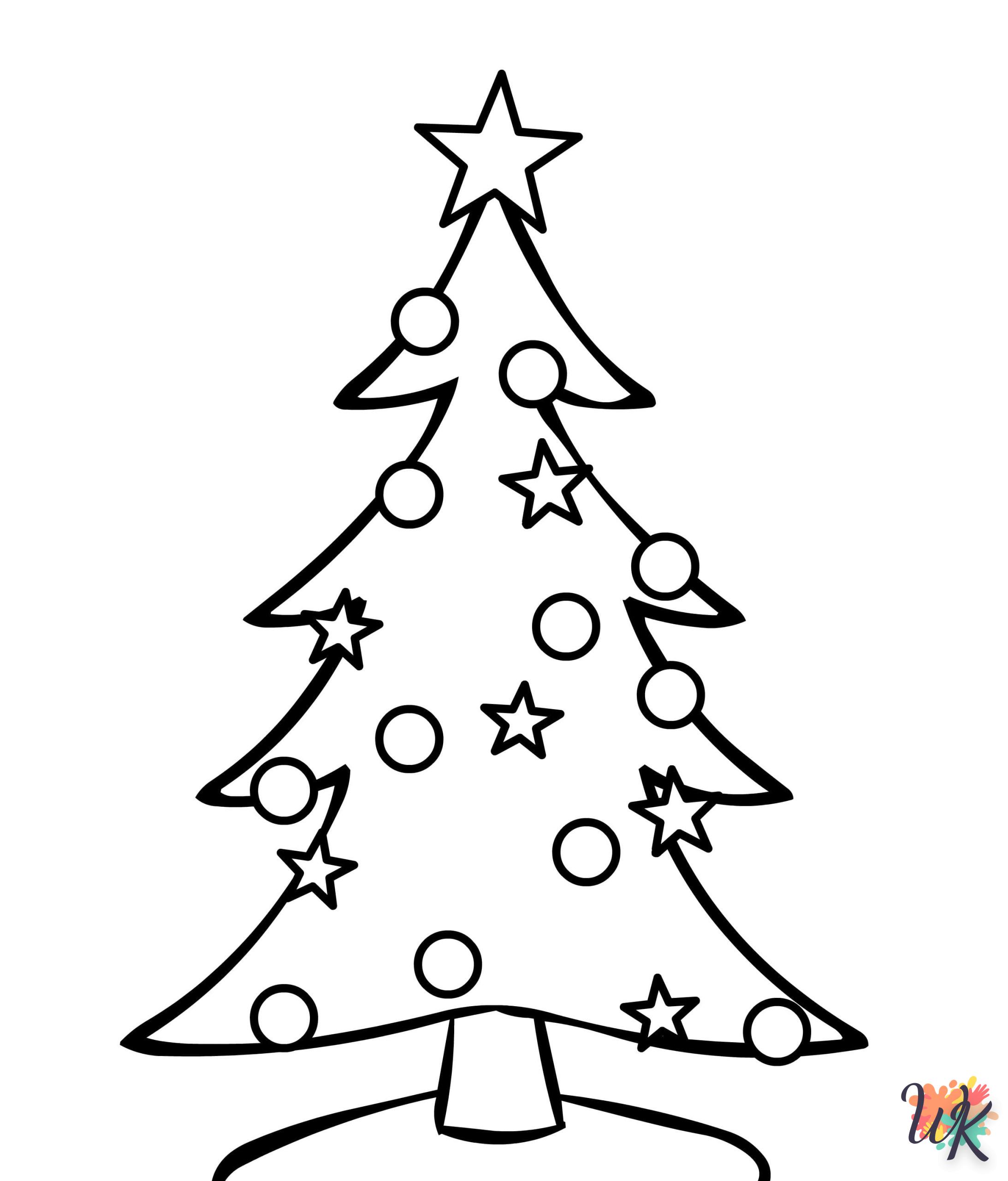 activité coloriage Sapin de Noël  en ligne